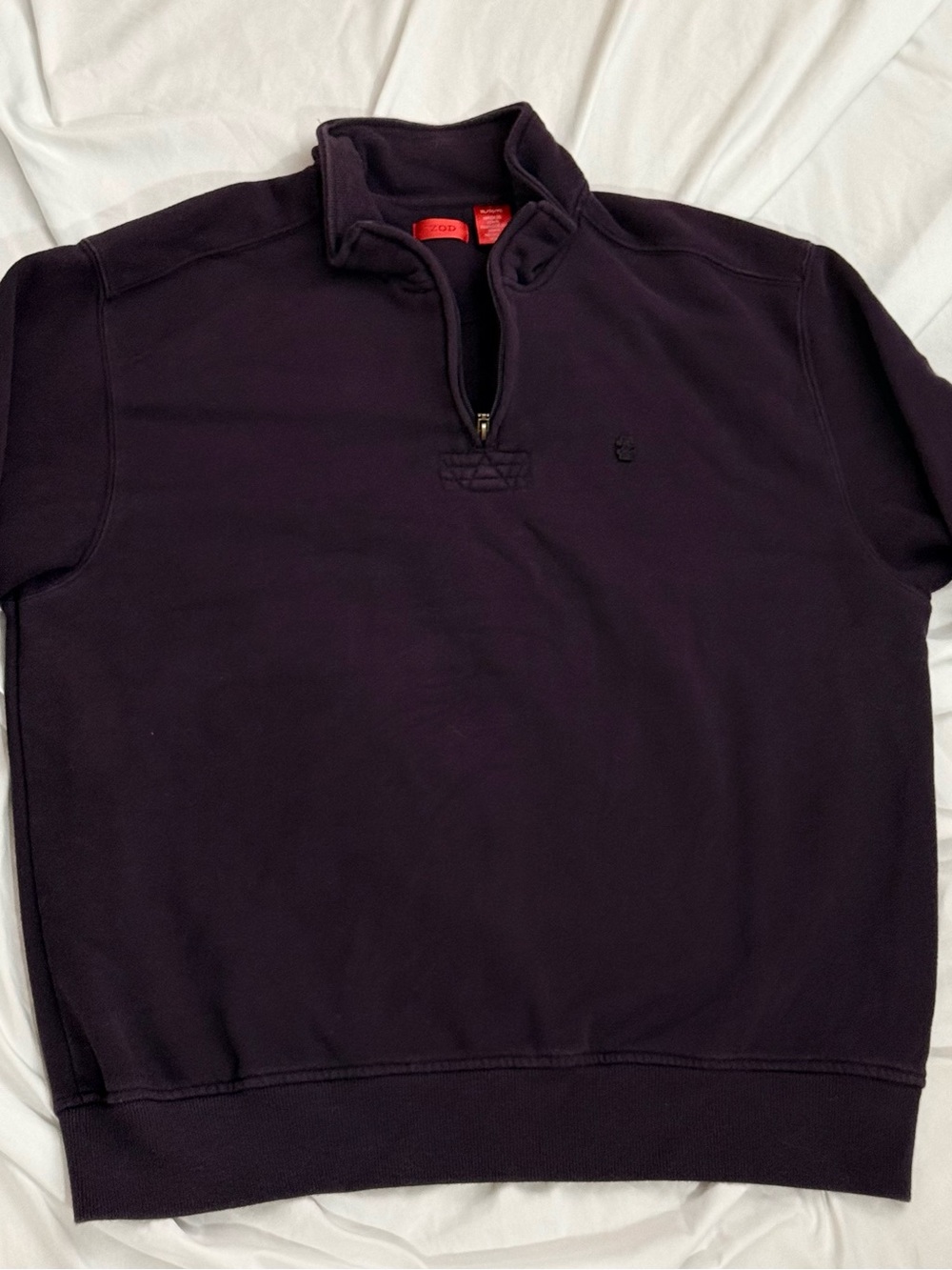 Men's Izod Quarter-Zip Pullover Sweater - Dark Purple